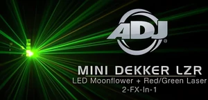 ADJ Mini Dekker LZR - - tradycyjny moonflower z LED